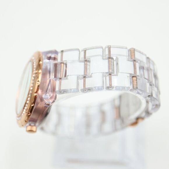 Relic by Fossil Women Watch Clear Rose Gold Tone 34mm Dial Jewel Bezel ZR11901 - Picture 13 of 16